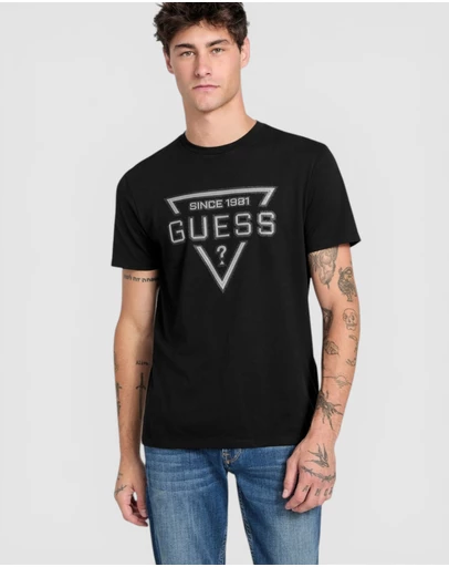 GUESS - Eco Painted Triangle T-Shirt