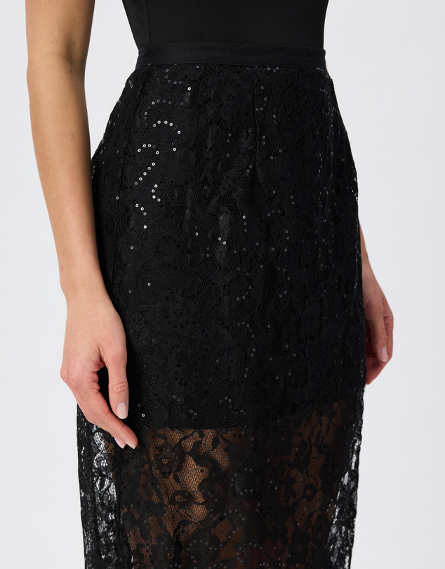 Tussah - Lauren Sequin Lace Maxi Skirt