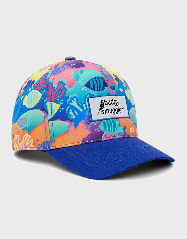 Budgy Smuggler - Kids Cap in Reef-reshing