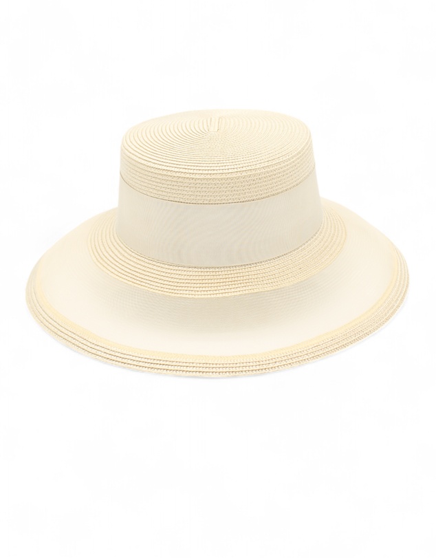 Morgan & Taylor - Marie Racewear Boater in Beige