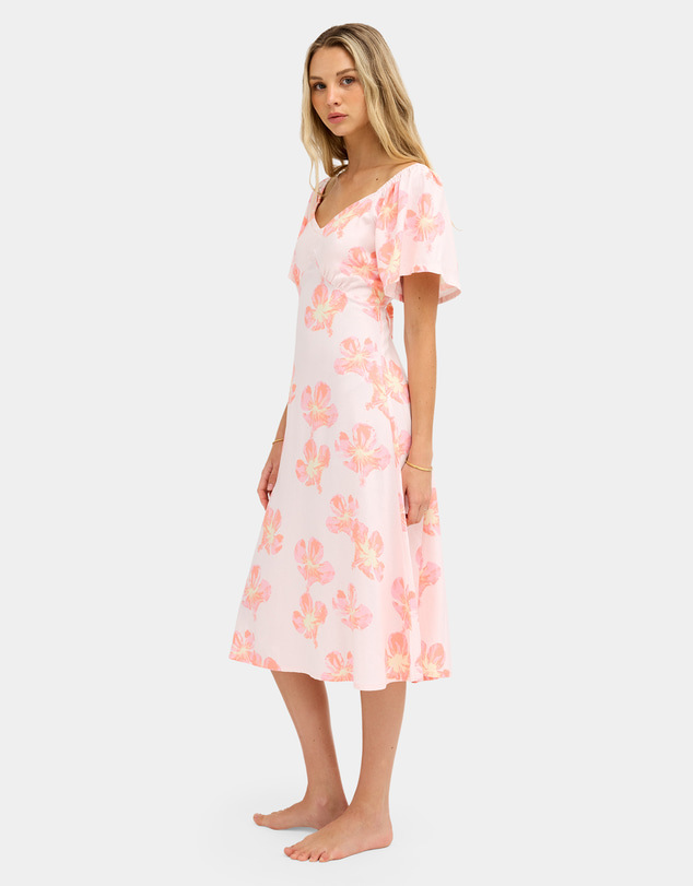 Roxy - Womens Floral Rain Midi Dress