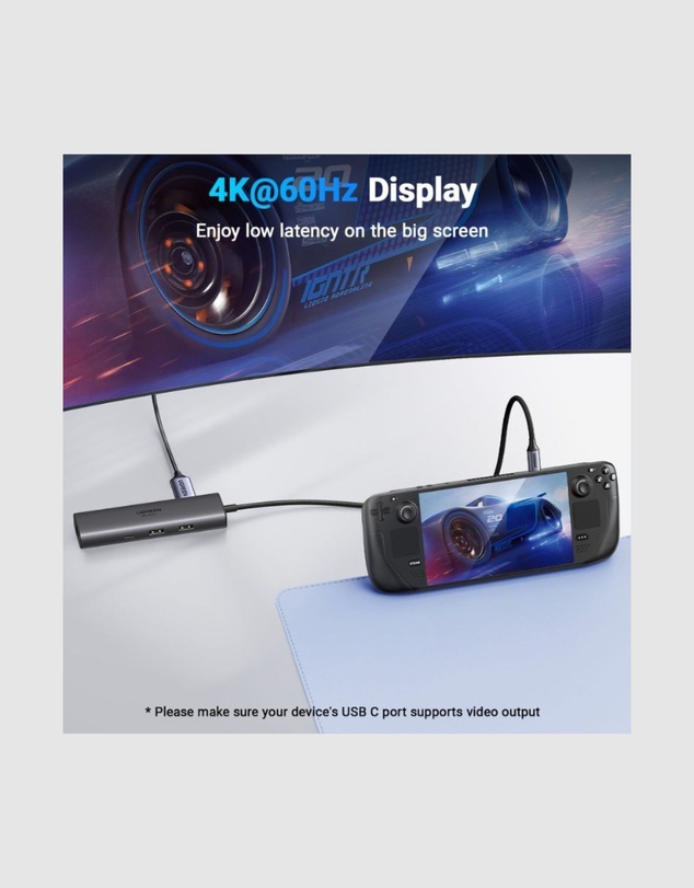 Ugreen - Ugreen 6-in-1 USB C Hub with Single 4K HDMI output