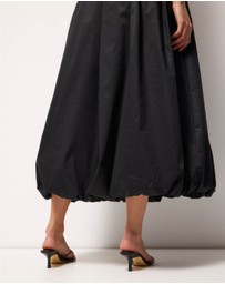 AERE - Avalon Bubble Hem Midi Dress