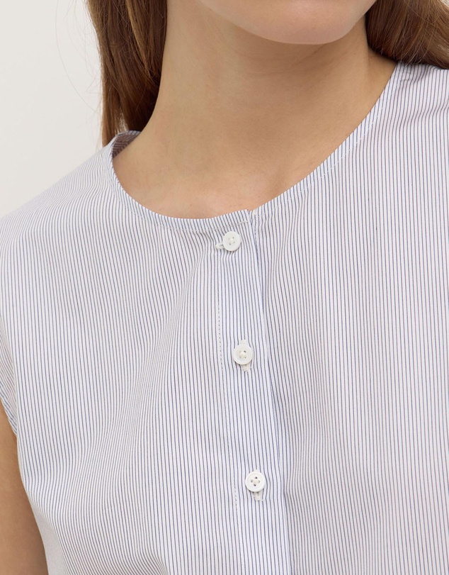 Assembly Label - Cora Stripe Button Front Top