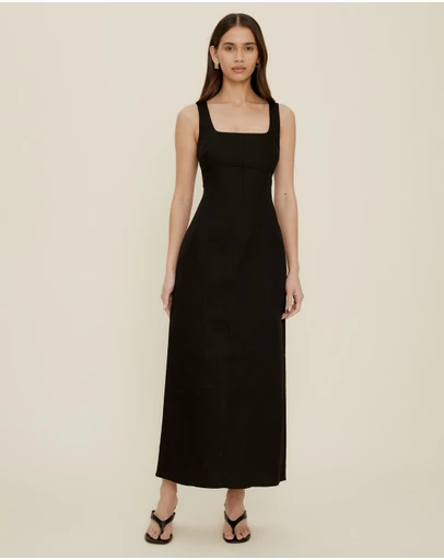 The Fated - Gracie Twill Midi Dress