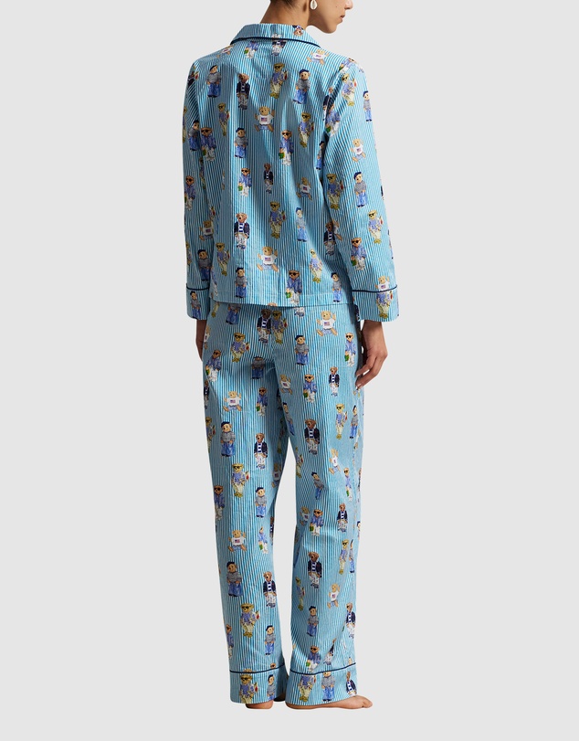 Polo Ralph Lauren - Madison Cotton Long Sleeve Button Down Pyjama Set