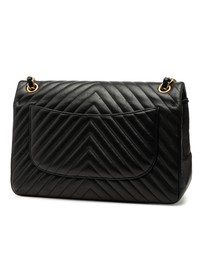 Pre-Loved by Azura Reborn - Pre-Loved Jumbo Classic Chevron Lambskin Double Flap