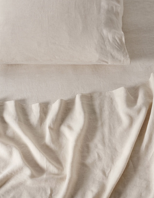 Linen House - Nimes Pure Linen Flat Sheet