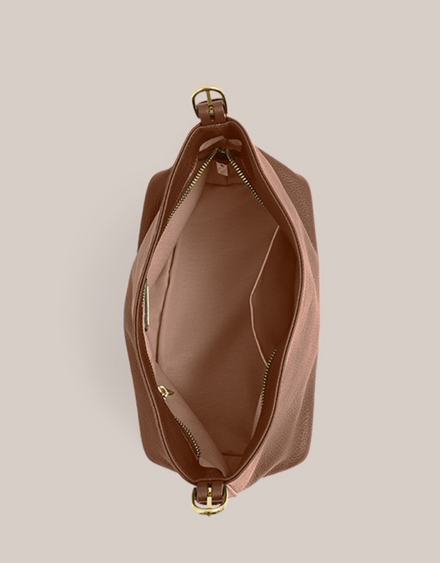 VESTIRSI - Eden Mocha Leather Shoulder Bag