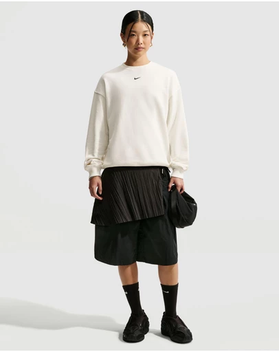 Nike - Studio Fleece Lightweight Oversized Crew-Neck Sweatshirt