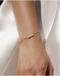SAINT VALENTINE - Mini Pearl Bracelet - Gold