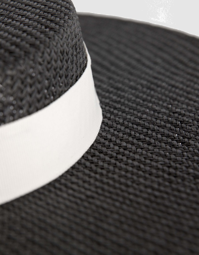 Max Alexander - Black and White Boater Hat