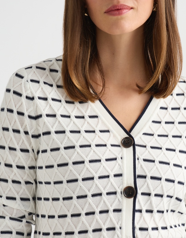 David Lawrence - Decora Cable Knit Cardigan