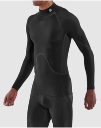SKINS - SKINS Compression Men's Series-3 Clothing Long Sleeve Top Thermal Black