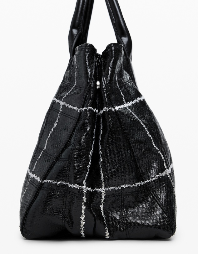 Desigual - Medium shiny shopper bag