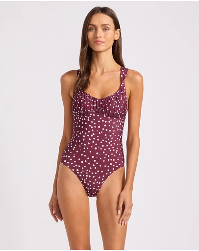 Seafolly - Ruched Cross Back One Piece