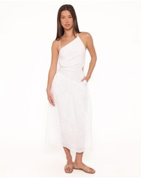Petal & Pup - Olivea Midi Dress - White