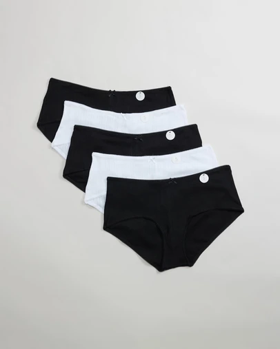 Cotton On Body - 5-Pack Cotton Pointelle Boyshorts