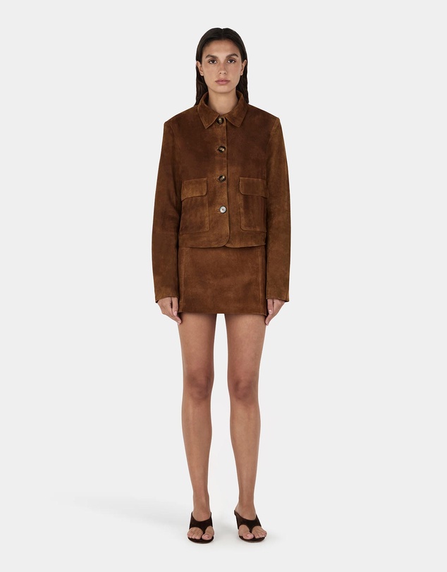 Hansen & Gretel - Tatum Mini Leather Skirt