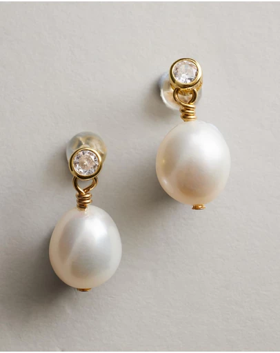 Carly Paiker - Ikaria Pearl Earrings