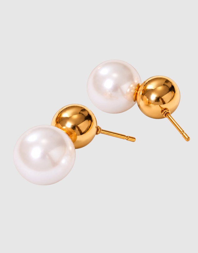 Honey and Beau - Lustre Pearl Earrings