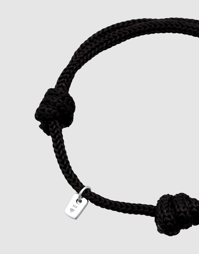 Kuzzoi - ICONIC EXCLUSIVE - Nylon Bracelet with Sterling Silver Details