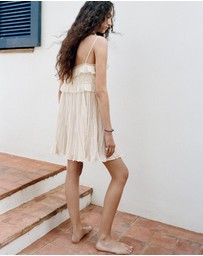 M.N.G - Chiffon Dress With Embroidered Details