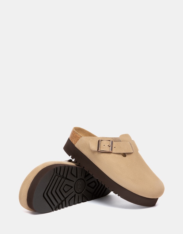 EVERAU - Australian Shepherd Ugg Berrin Platform Cow Suede Upper Loafer Oxfords Flats