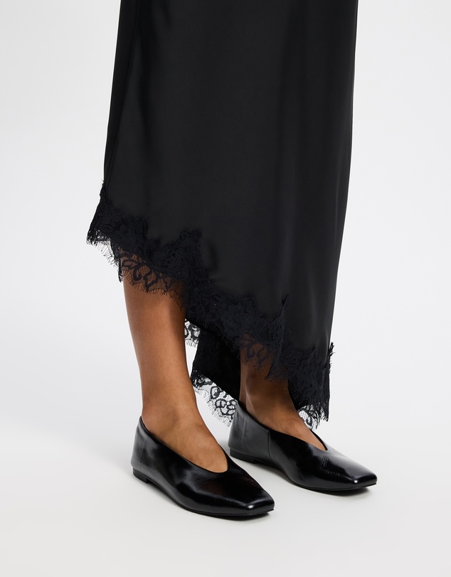 AERE - Lani Leather Ballet Flats