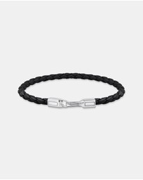 THOMAS SABO - Bracelet with Braided, Black Leather