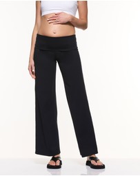 Soon Maternity - Wide Leg Overbelly Leggings