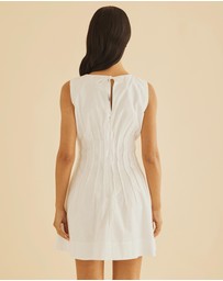 Atmos&Here - Anna Pintuck Shift Mini Dress