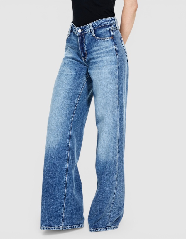 GUESS - Mid-Rise Sexy Palazzo Jeans