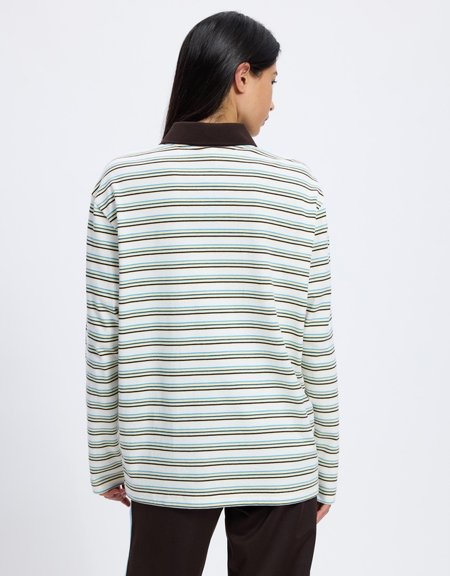 adidas Originals - Striped Oversized LS Polo