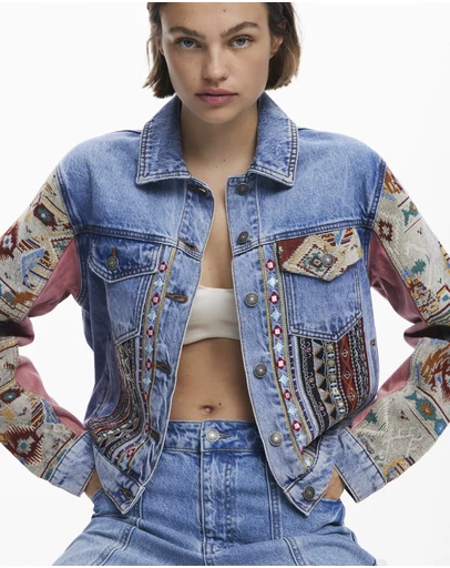 Desigual - Boho Denim Trucker Jacket
