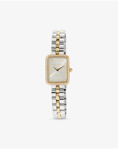 Michael Hill - Women's 0.20 Carat TW Diamond Bezel Watch in Gold Tone Stainless Steel