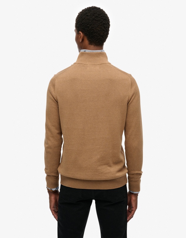 Superdry - Slim Fit Essentials Cotton Half Zip