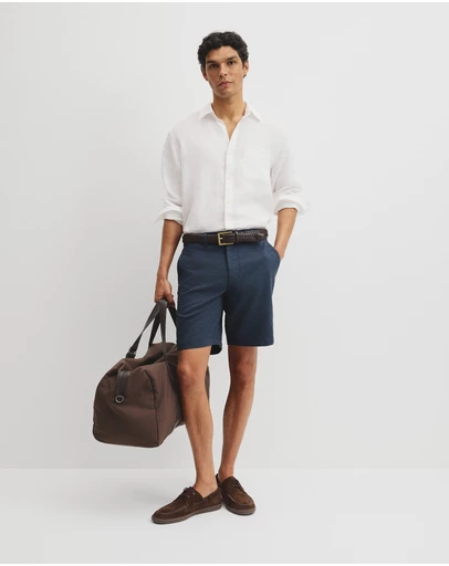 Country Road - Cotton Linen Stretch Textured Short