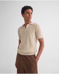 Oxford - Huck Lined Knitted Polo
