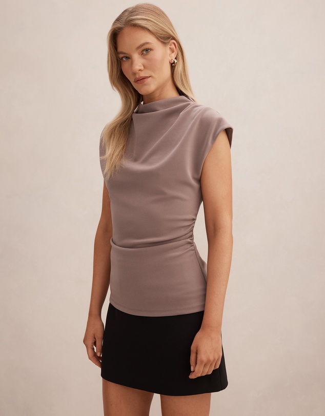 Forever New - Leenah High Neck Crepe Top