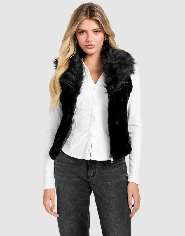 GUESS - Amari Faux-Fur Vest