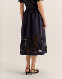 Review - Orchid Lace Midi Skirt