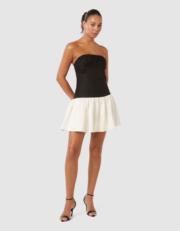 Forever New - Carla Strapless Contrast Mini Dress
