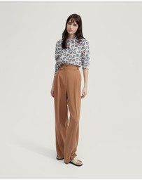 Oxford - Poppy Geo Print Shirt