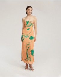 Oxford - Rio Strapless Printed Dress