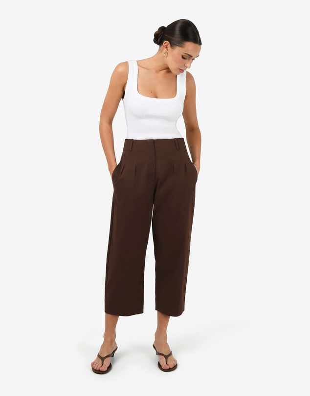 Forcast - Ella Square Neck Rib Knit