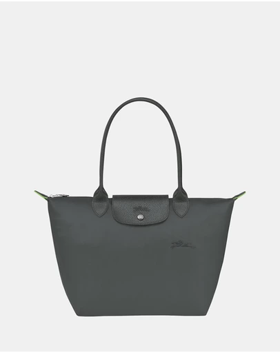 Longchamp - Le Pliage Green Canvas Tote Bag - Medium