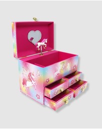 Pink Poppy - Dreamland Unicorn Medium Musical Jewellery Box