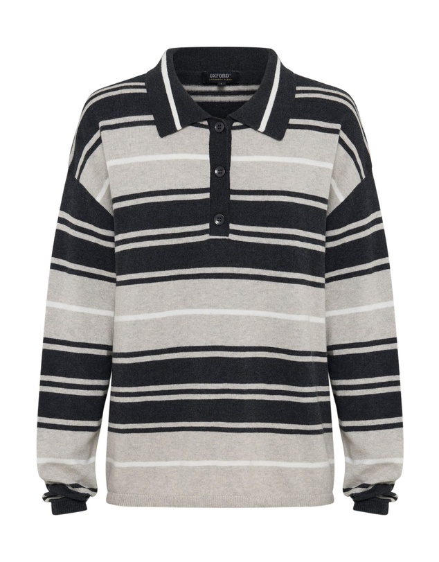 Oxford - Pip Striped Polo Knit