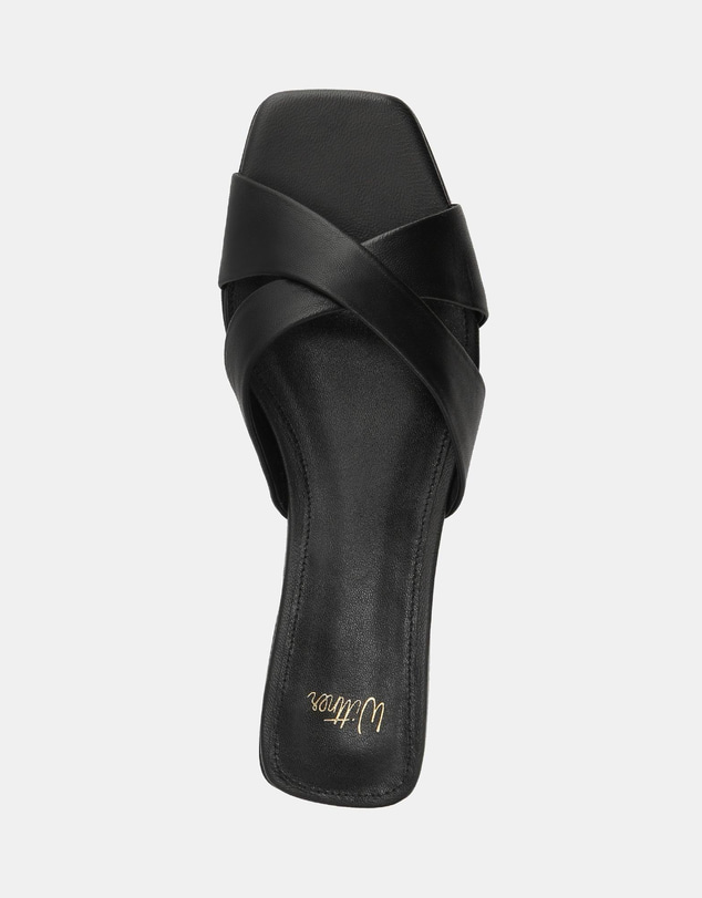 Wittner - Emery Flat Sandals Black Leather